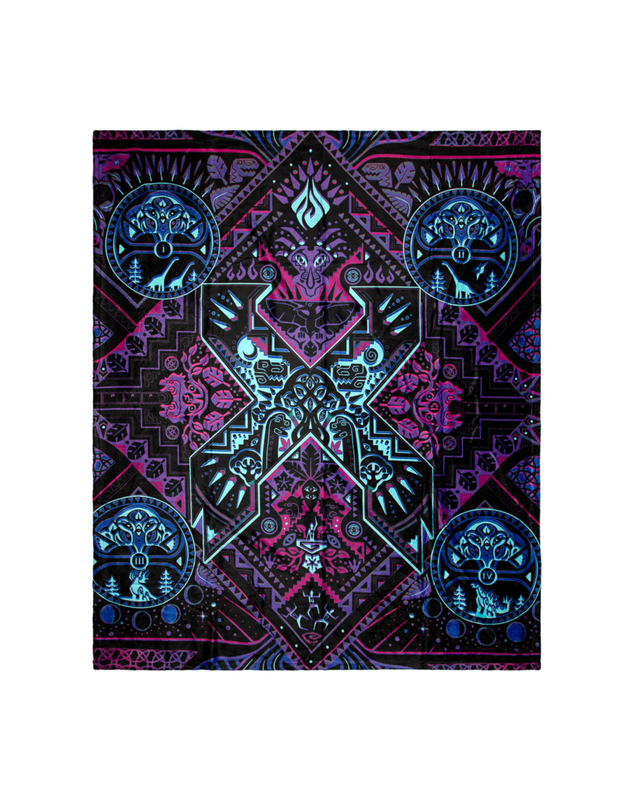 Mandala 2.0 Blanket (Purple/Blue)