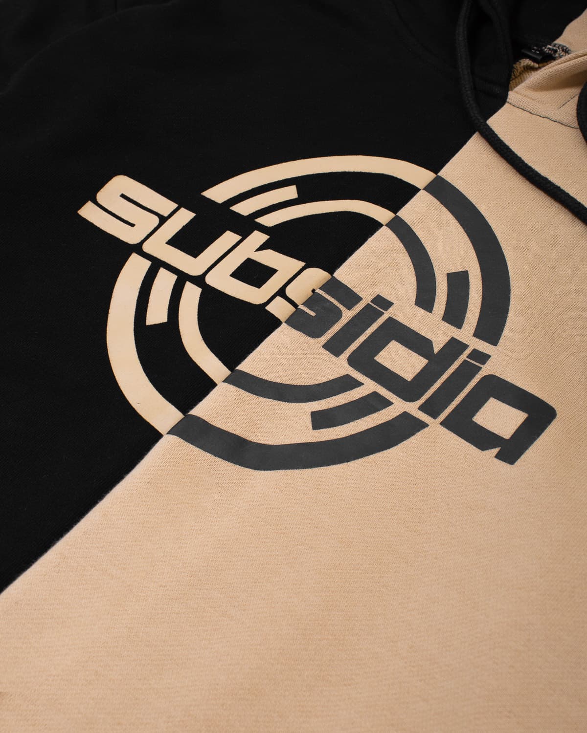 'Subsidia' Split Hoodie - Black/Gold - Excision